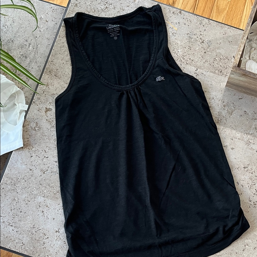 Lacoste Women's Classic Black Tank Top